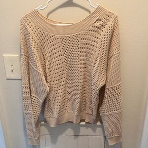 Anthropologie Women's Beige Knit Sweater